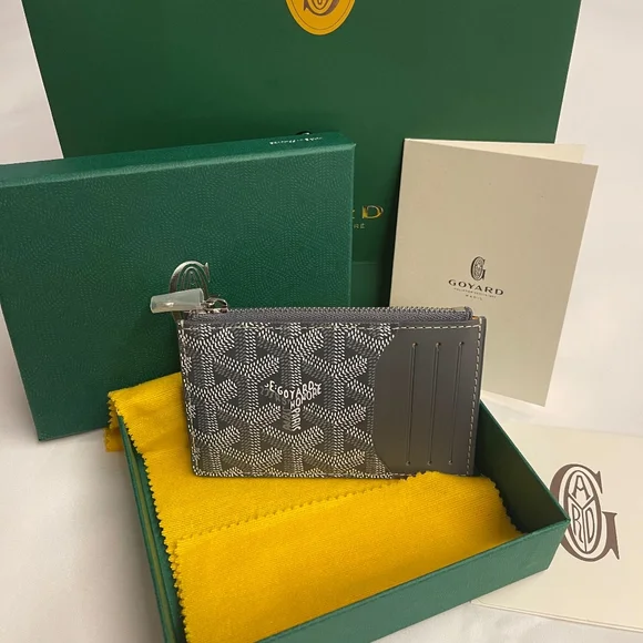 Goyard Black and White Card Holder GREY RARE 100% Authentic - Picture 3 of 5